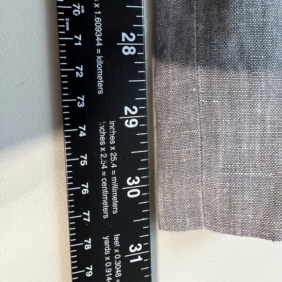 Banana Republic Modern Slim Fit Pants Mens 38x30.5 Gray 100% Linen Chino - Picture 11 of 12